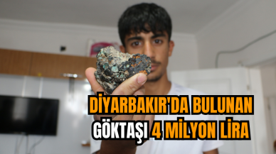  Diyarbakır'da bulunan göktaşı 4 milyon lira