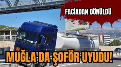 Muğla'da şoför uyudu! faciadan dönüldü   