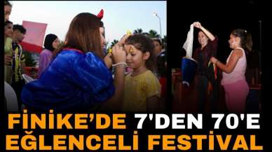 Finike’de 7’den 70’e festival eğlencesi