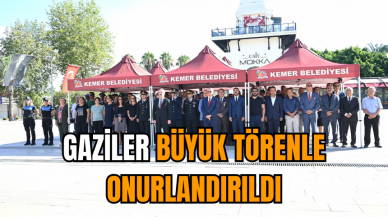 Gaziler büyük törenle onurlandırıldı