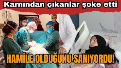 Hamile olduğunu sanıyordu! Karnından çıkanlar şoke etti