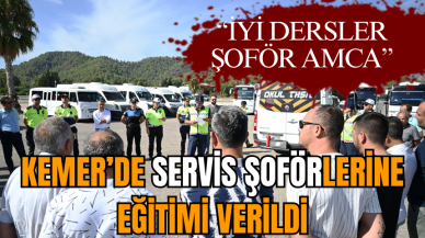 Kemer’de servis şoförlerine eğitimi verildi