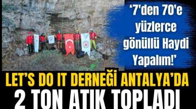 Let's Do It Derneği 2 ton atık topladı