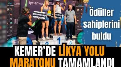 Kemer’de kilometrelerce maraton koşusu yaptılar