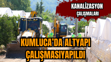 Kumluca’da altyapı çalışması yapıldı