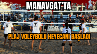 MANAVGAT’TA PLAJ VOLEYBOLU HEYECANI BAŞLADI