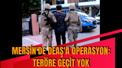 Mersin'de DE*Ş'a operasyon: Ter*re geçit yok