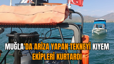 Muğla'da arıza yapan tekneyi KIYEM ekipleri kurtardı