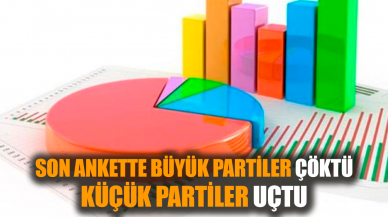 Son ankette büyük partiler çöktü küçük partiler uçtu