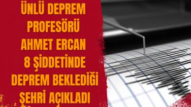 Ahmet Ercan 8 şiddetinde deprem beklediği şehri açıkladı