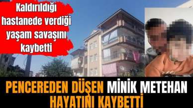 3'üncü kattan düşen 3 yaşındaki çocuk hayatını kaybetti