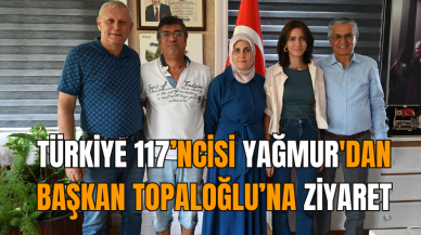 Türkiye 117’ncisi Yağmur'dan Başkan Topaloğlu’na ziyaret