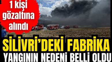 Silivri'deki fabrika yangının nedeni belli oldu!