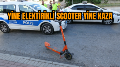 Yine elektirikli scooter yine kaza