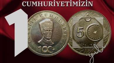 Cumhuriyet'in 100. yılına özel hatıra parası