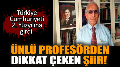 Ünlü profesörden dikkat çeken şiir!