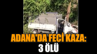 Adana'da feci kaza: 3 ölü