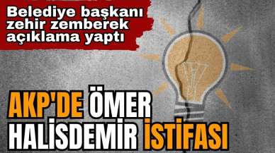 AKP'de Ömer Halisdemir tartışmasında şok istifa