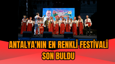 Antalya'nın en renkli festivali son buldu