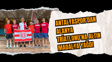 Antalyaspor'dan Alanya Triatlonu'na altın madalya yağdı