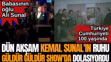 Babasının oğlu Ali Sunal! Türkiye Cumhuriyeti 100 yaşında! Dün akşam Kemal Sunal'ın ruhu Güldü