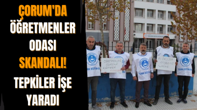 Çorum'da öğretmenler odası skandalı!