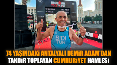 Antalyalı Demir Adam'dan takdir toplayan Cumhuriyet hamlesi