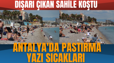 Antalya'da pastırma yazı sıcakları: Dışarı çıkan sahile koştu