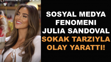 Sosyal medya fenomeni Julia Sandoval sokak tarzıyla olay yarattı!