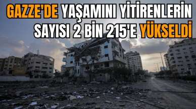 Son dakika! Gazze’de can kaybı 2 bin 215’e yükseldi