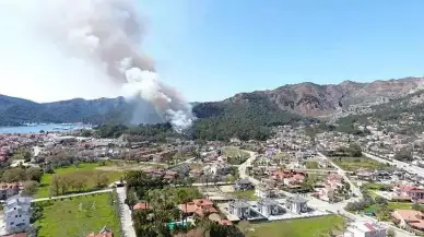 Muğla'da evde başlayan yangın ormana sıçradı