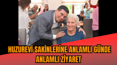 Huzurevi sakinlerine anlamlı günde anlamlı ziyaret