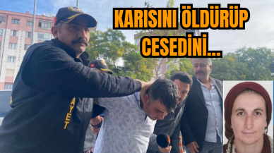 Karısını öldürüp ces*dini bakın nereye atmış