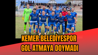 Kemer Belediyespor gol atmaya doymadı