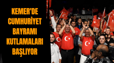 Kemer'de Cumhuriyet Bayramı Kutlamaları Başlıyor