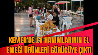 Kemer'de kadınların el emeği ürünleri görücüye çıktı