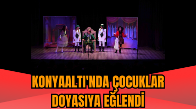 Konyaaltı'nda çocuklar doyasıya eğlendi