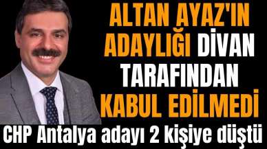 Altan Ayaz'ın adaylığı Divan tarafından kabul edilmedi