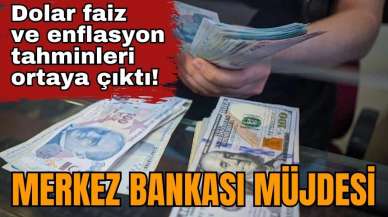 Merkez Bankası müjdesi: Dolar faiz ve enflasyon tahminleri ortaya çıktı!