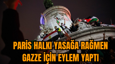 Paris yasak dinlemedi Gazze için sokağa döküldü