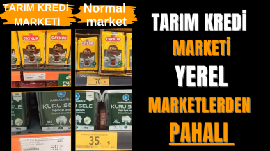 Tarım Kredi marketi yerel marketlerden pahalı