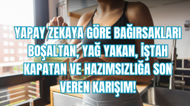 Yapay zekaya göre bağırsakları boşaltan yağ yakan iştah kapatan ve hazımsızlığa son veren karışım!