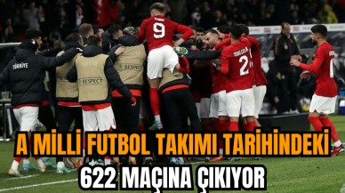 A Milli Futbol Takımı tarihindeki 622 maçına çıkıyor