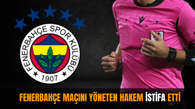 Fenerbahçe maçını yöneten hakem istifa etti