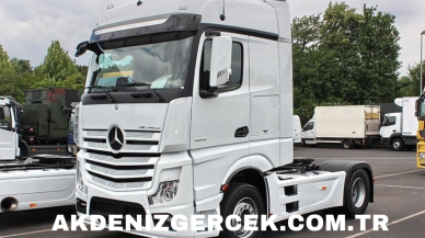 Mercedes marka Axor 1840 LS tipli kamyon icradan satılık