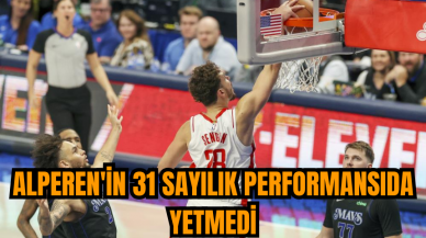 Alperen'in 31 sayılık performansıda yetmedi