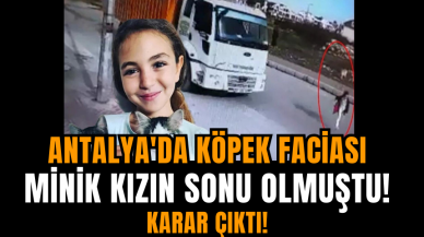 Antalya'da köpek faciası minik kızın sonu olmuştu! Karar Çıktı!