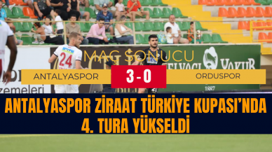 Antalyaspor Ziraat Türkiye Kupası’nda 4. Tura Yükseldi