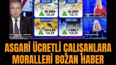 Asgari ücretli çalışanlara moralleri bozan haber