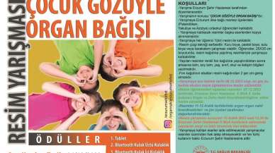 Çocuklara organ bağışı bilinci! Resim yarışması başlıyor!